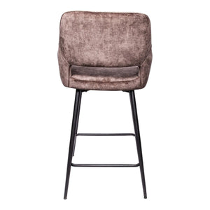 Velvet & Metal Bar Stool with Armrests – Fal | PTMD