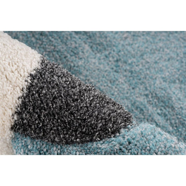 Teppich strapazierfähiges Polypropylen + dezentes Blau-Design – Australia „Madura“ | Kayoom