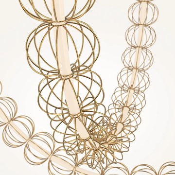 Pendant Light Golden Finish Dome Shade & Integrated LED – Golden Cage | Maytoni