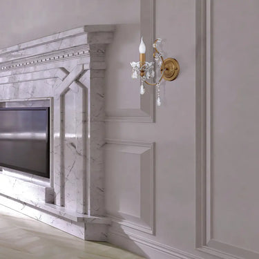 Wall Light with Gold Frame and Crystal Pendants – Sevilla | Maytoni