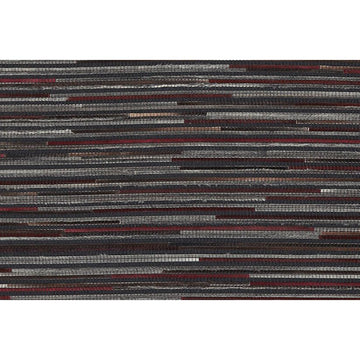 Teppich – Filigrane Patchworkoptik, Natürlicher Materialmix, Anthrazite Farbwelt, Flachflor - Wild 8023 | Kayoom