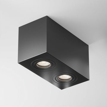 Deckenleuchte Schwarze Aluminium - Oberfläche – Atom | Maytoni - Esszett Luxury | Stilvolles Wohnen mit Charakter