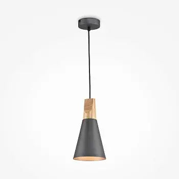 Pendant lamp with a golden metal frame and a matt glass diffuser in a modern design - Bicones | Maytoni