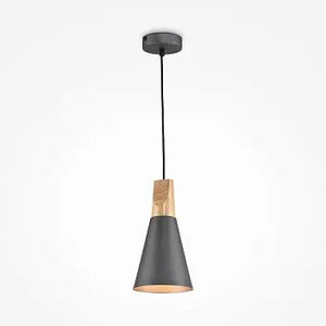 Pendant lamp with a golden metal frame and a matt glass diffuser in a modern design - Bicones | Maytoni