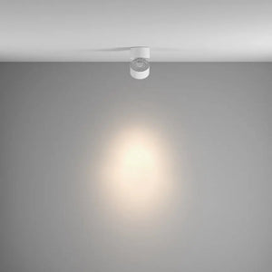 Deckenleuchte – Weißes Finish, Aluminium Gehäuse, Neutralweiß Licht, Ø10 cm - Yin | Maytoni