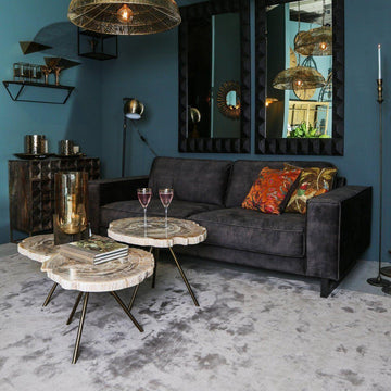 Beistelltisch - New Khine Petrified wood Dunkel von PTMD - Esszett Luxury | Stilvolles Wohnen mit Charakter