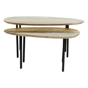 Beistelltisch - Oxil 90.0 x 50.0 x 42.0 cm Natur von PTMD - Esszett Luxury | Stilvolles Wohnen mit Charakter