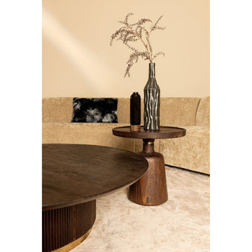 Beistelltisch - Veas 50.0 x 50.0 x 50.0 cm Braun Gold von PTMD - Esszett Luxury | Stilvolles Wohnen mit Charakter