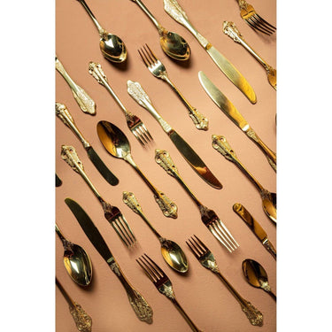Besteck - Thrust Gold Besteck - Set von PTMD - Esszett Luxury | Stilvolles Wohnen mit Charakter