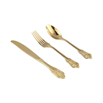 Besteck - Thrust Gold Besteck - Set von PTMD - Esszett Luxury | Stilvolles Wohnen mit Charakter