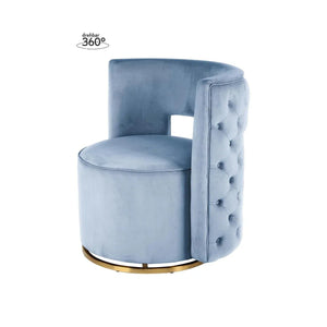 Sessel Samtbezug 360° - Drehfunktion Steppnaht - Design – Beverly 125 | Kayoom - Esszett Luxury | Stilvolles Wohnen mit Charakter
