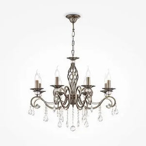 Chandelier Metal frame & adjustable chain length & eight E14 sockets – Grace | Maytoni