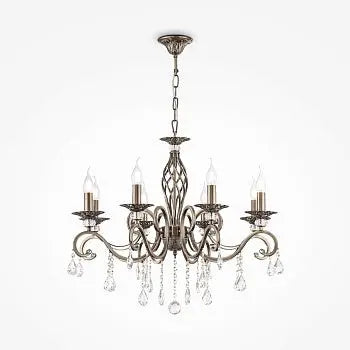 Kronleuchter – Bronzefarbenes Metall, 8 × E14 Fassung, 60 W Leistung, Ø72,0 cm - Grace | Maytoni image