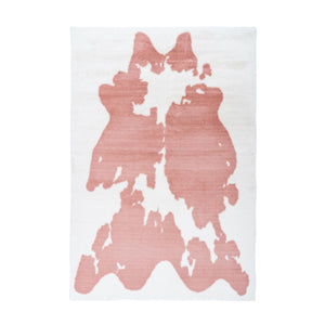 Fluffy High Pile Animal Print Carpet with Cotton Backing - Rabbit Animal 500 | Kayoom