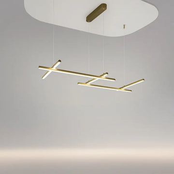Pendelleuchte – Goldfarbenes Aluminium, 50 W Leistung, Warmweiß, 54,3 cm Breite - Radiance | Maytoni