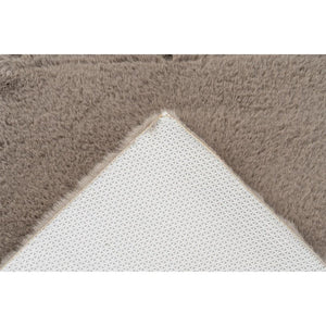 Badematte – Weiches Garn, Flauschige Oberfläche, Dunkelbeiger Farbton, 65 x 100 cm - Rabbit 225 | Kayoom