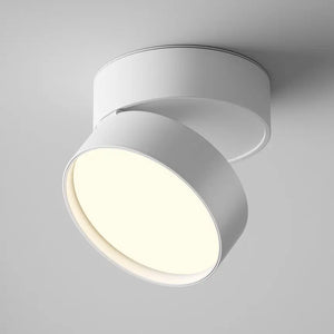 White aluminum ceiling light with LED and warm white light - Onda | Maytoni