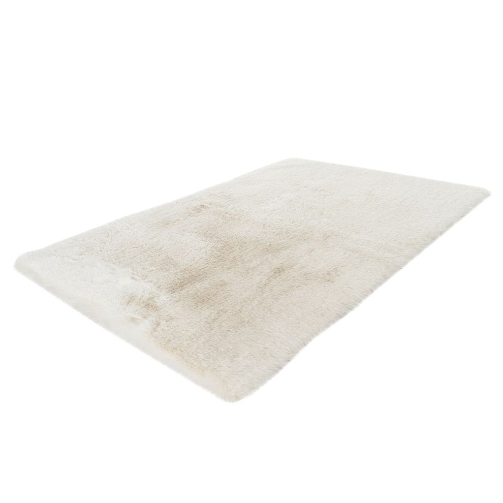 Badematte – Kunstfell Oberfläche, Hoher Flor, Weißer Farbton, 40 x 60 cm - Rabbit 625 | Kayoom