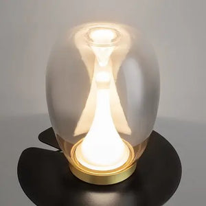 Table Lamp Double Glass Shade Opal Inner & Transparent/Gradient Outer Shade – Splash | Maytoni