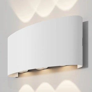 Facade Lighting White Metal Up-Down LED Light – Strato | Maytoni