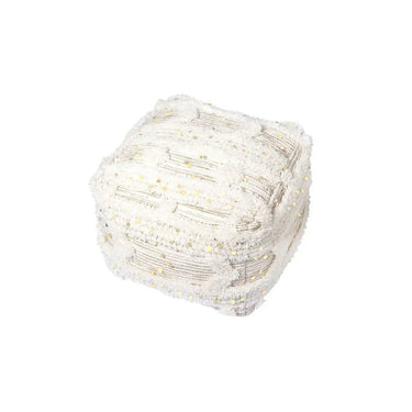 Pouf mit Fransen, Quasten & Boho - Struktur – Bohist 425 | Kayoom - Esszett Luxury | Stilvolles Wohnen mit Charakter