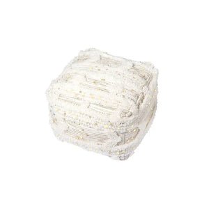 Pouf mit Fransen, Quasten & Boho - Struktur – Bohist 425 | Kayoom - Esszett Luxury | Stilvolles Wohnen mit Charakter