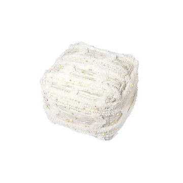 Pouf mit Fransen, Quasten & Boho - Struktur – Bohist 425 | Kayoom - Esszett Luxury | Stilvolles Wohnen mit Charakter