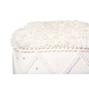 Pouf handgefertigt Fransen & Struktur – Bohist 525 | Kayoom - Esszett Luxury | Stilvolles Wohnen mit Charakter
