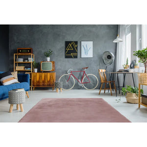 Rug with cuddly high-pile fur look, easy-care & suitable for underfloor heating – Rabbit 125 | Kayoom