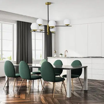 Pendant lamp Opal glass spheres, gold finish - Nostalgia MOD048PL-06G | Maytoni