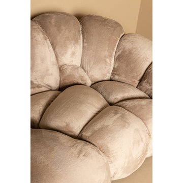 Bubble Sofa 253.0 x 114.0 x 76.0 cm Taupe von PTMD - Esszett Luxury | Stilvolles Wohnen mit Charakter
