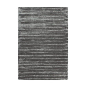 Teppich – Silber Multi Farbe, Flachflor, Streifen-Look, 150 cm - Prime 110 | Kayoom