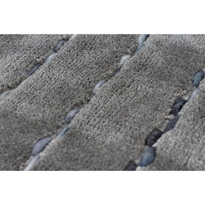Teppich – Silber Multi Farbe, Flachflor, Streifen-Look, 150 cm - Prime 110 | Kayoom