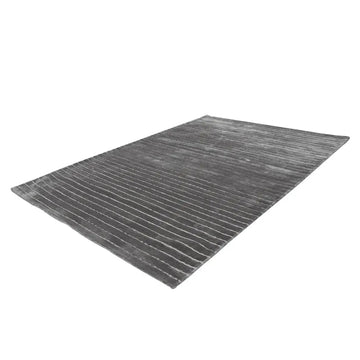 Teppich – Silber Multi Farbe, Flachflor, Streifen-Look, 150 cm - Prime 110 | Kayoom