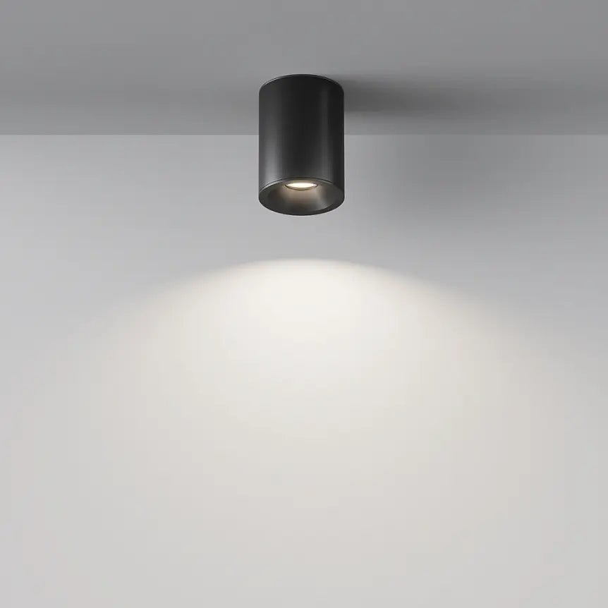 Deckenleuchte – Schwarzes Finish, Aluminium Gehäuse, GU10 Fassung, Ø8,5 cm - Zoom | Maytoni