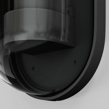 Wandleuchte mit graphitfarbenem Aluminiumgehäuse und klarer Acryl - Blende – Candle | Maytoni - Esszett Luxury | Stilvolles Wohnen mit Charakter