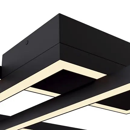 Deckenleuchte – Schwarzes Aluminium, 80 W Leistung, Warmweiß - Line | Maytoni