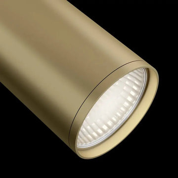 Deckenleuchte – Mattgoldenes Aluminium, 1 × GU10, 10 W Leistung, Höhe 19.2 cm - Focus S | Maytoni