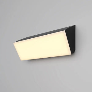 Wall light with graphite-colored metal housing and white acrylic diffuser – Brick | Maytoni