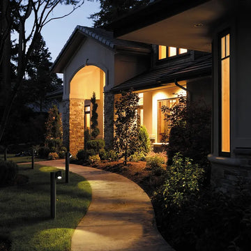 Landscape lighting black aluminum cylinder with adjustable GU10 beam (1× GU10, max. 50 W, 360° adjustable, IP 54) - O010FL-01B | Maytoni