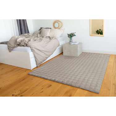 Teppich – Cloud-Soft Hochflor Komfort, 3D Tiefen Design, Beige Farbe, 200 x 290 cm - Hailey 125 | Kayoom