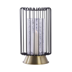Kerzenständer mit Stabgitter - Struktur Vintage - Finish edlem Finish – Malibu 125 | Kayoom - Esszett Luxury | Stilvolles Wohnen mit Charakter