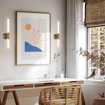 Wall Lamp with Brass Finish and Clear & White Glass Diffuser – Stelo | Maytoni