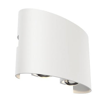 Fassadenbeleuchtung Weißes Metall Up - Down LED‑Licht – Strato | Maytoni - Esszett Luxury | Stilvolles Wohnen mit Charakter