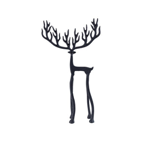 Canaan Black Alu Rentier Statue M von PTMD - Esszett Luxury | Stilvolles Wohnen mit Charakter