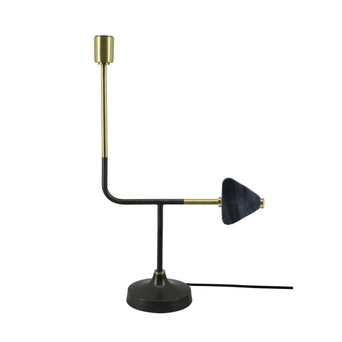 Tischleuchte – Goldene Akzente, Marmoroptik, Puristisches Design - Casey 287 | Kayoom