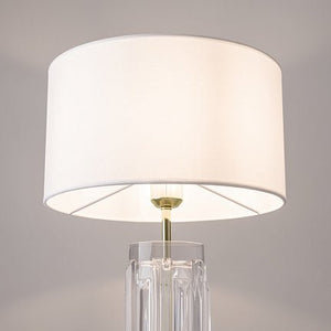 Tischleuchte Skulpturales Glas Stoffschirm & Eleganter Akzent – Muse | Maytoni - Esszett Luxury | Stilvolles Wohnen mit Charakter