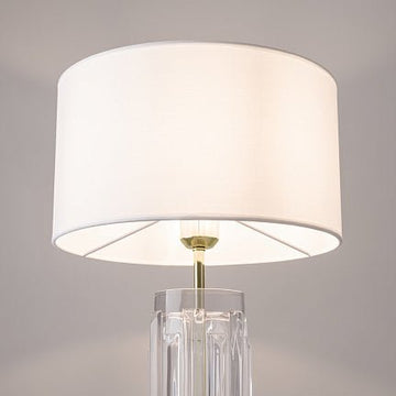 Tischleuchte Skulpturales Glas Stoffschirm & Eleganter Akzent – Muse | Maytoni - Esszett Luxury | Stilvolles Wohnen mit Charakter