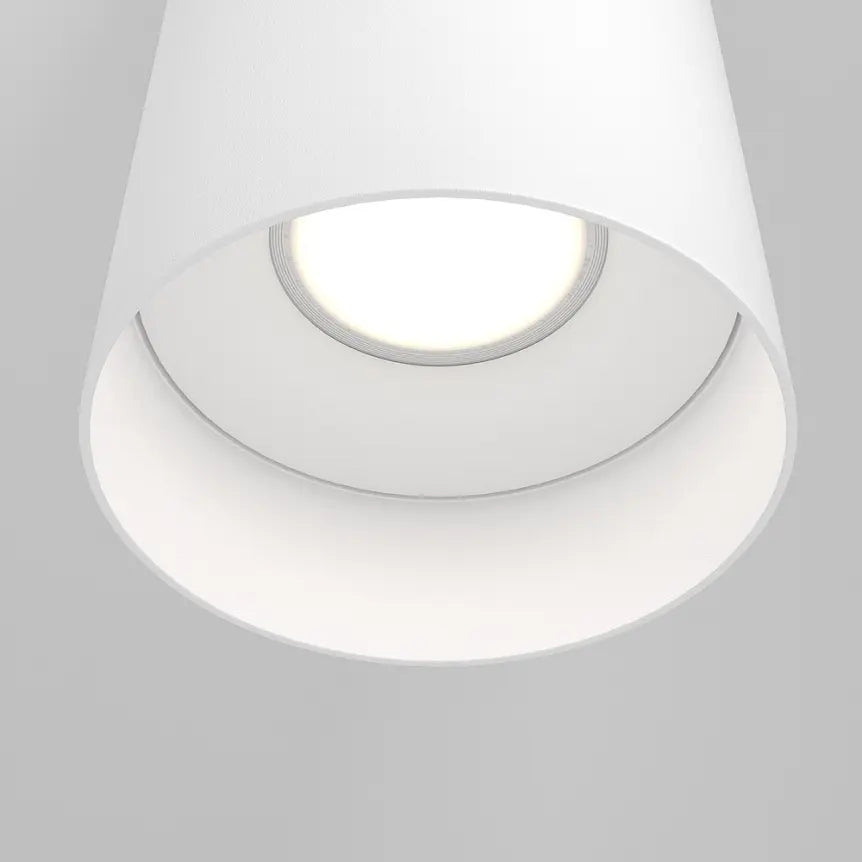 Deckenleuchte – Weißes Aluminium, 1× GU10, Runde Form, IP20 Schutz - Slim | Maytoni
