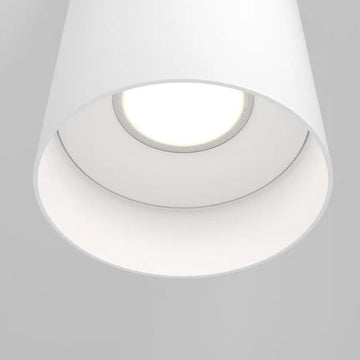 Deckenleuchte – Weißes Aluminium, 1× GU10, Runde Form, IP20 Schutz - Slim | Maytoni